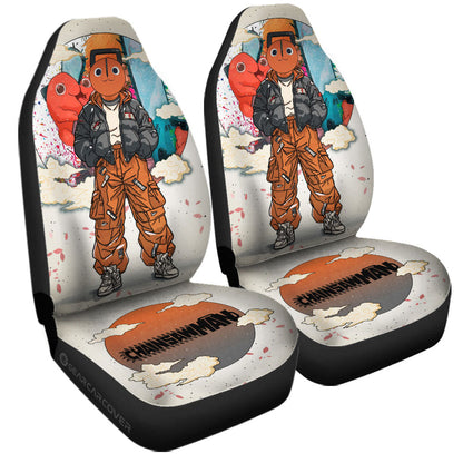 Pochita Car Seat Covers Anime Collection