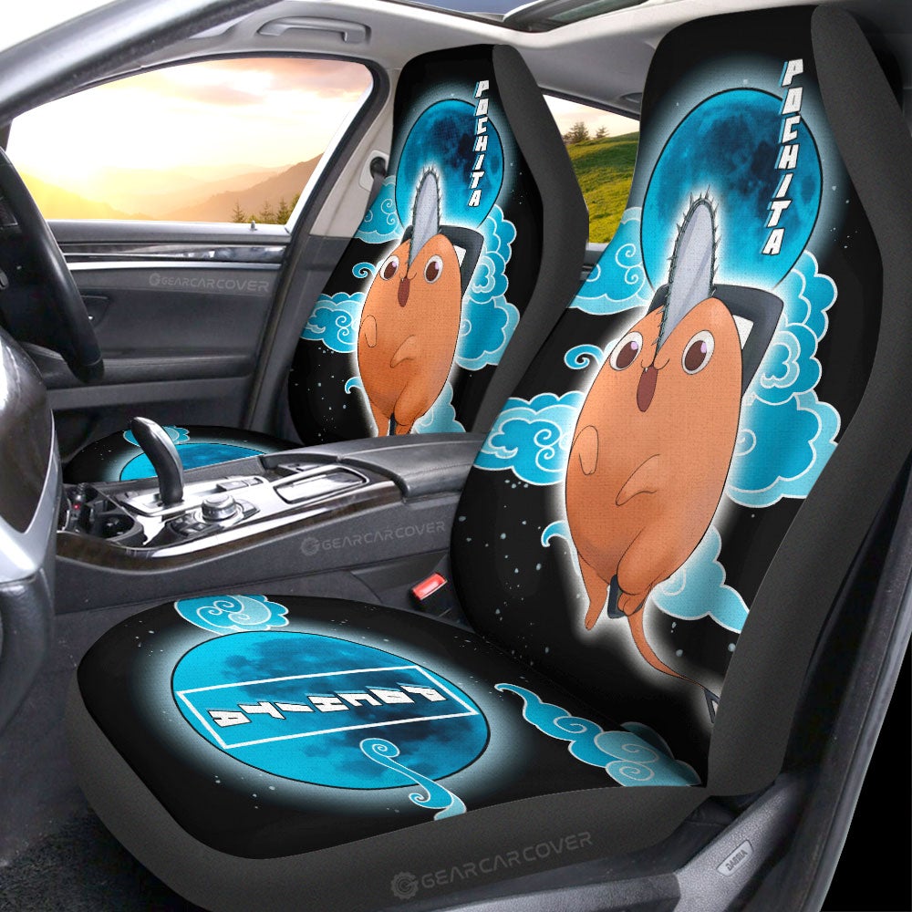 Pochita Car Seat Covers Custom