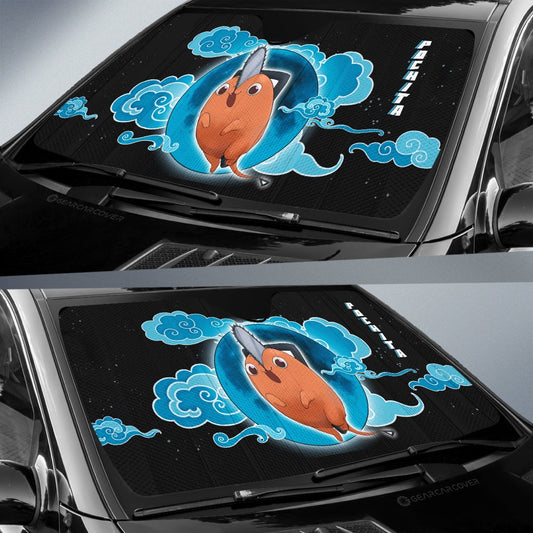 Pochita Car Sunshade Custom Chainsaw Man Anime