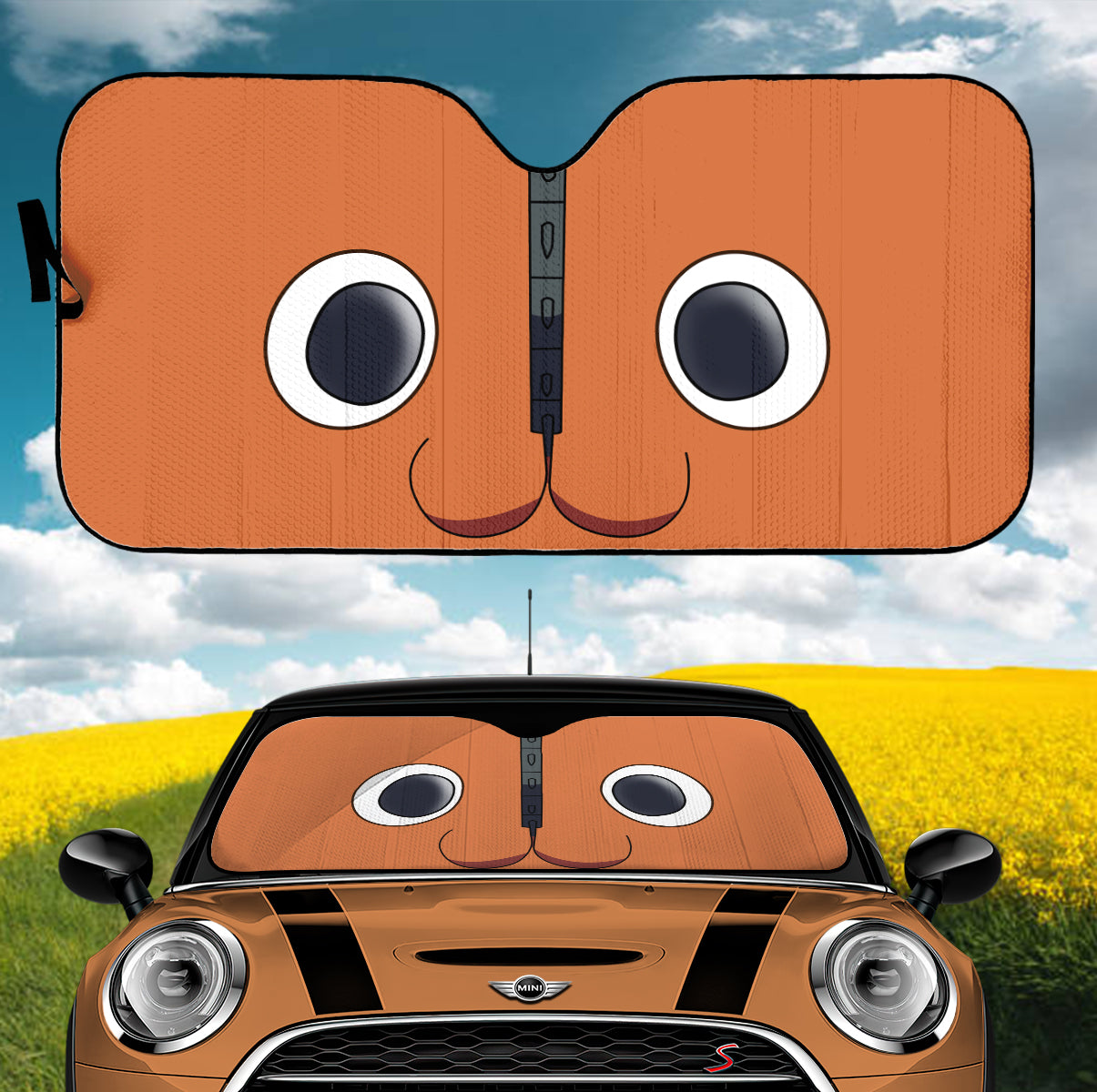 Pochita Chainsaw Man Car Auto Sunshades