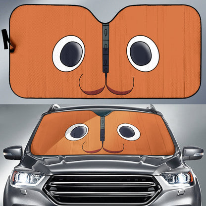 Pochita Chainsaw Man Car Auto Sunshades