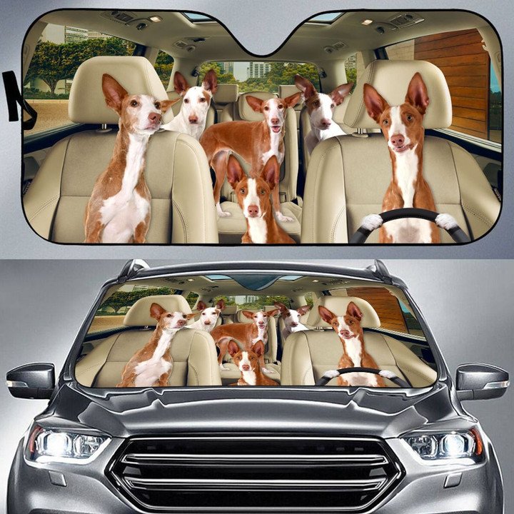 Podenco Ibicenco All Over Printed 3D Sun Shade