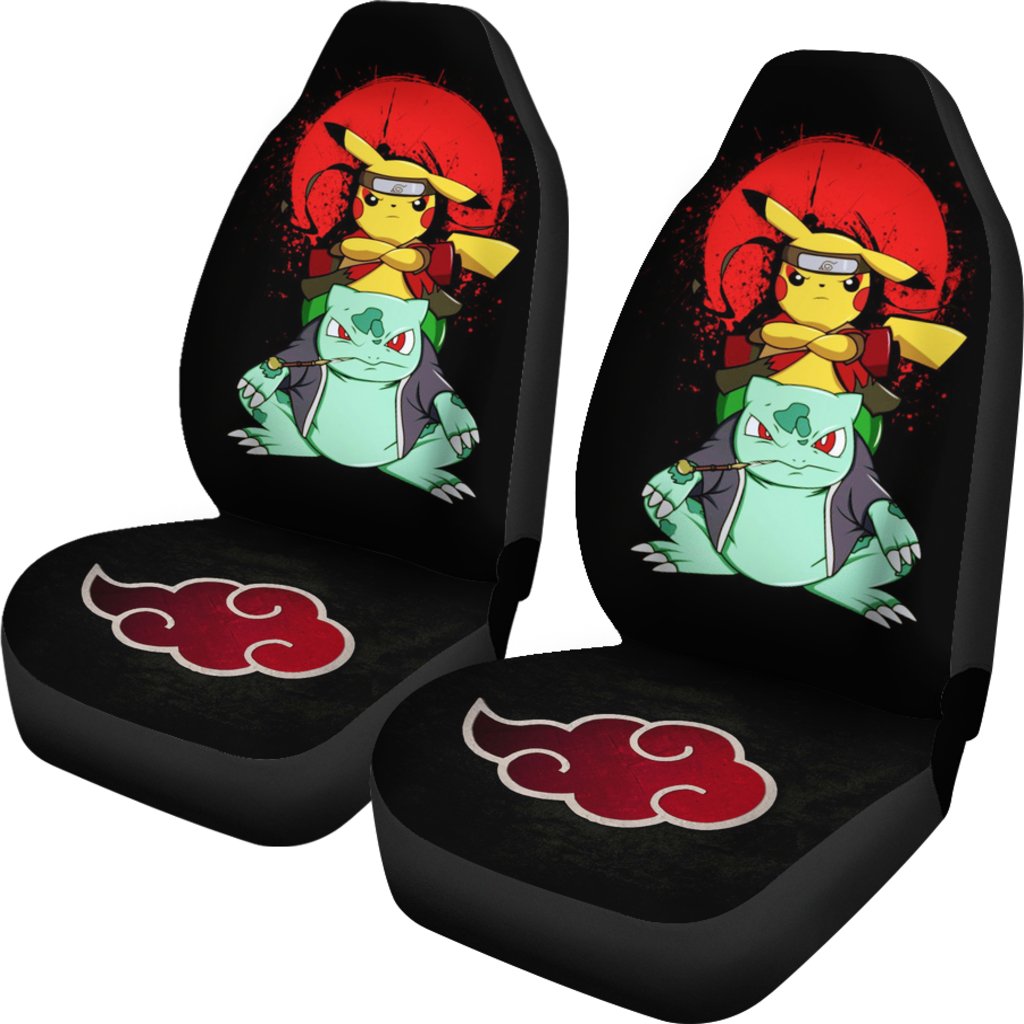 Pokemon Akatsuki Naruto Car Seat Covers