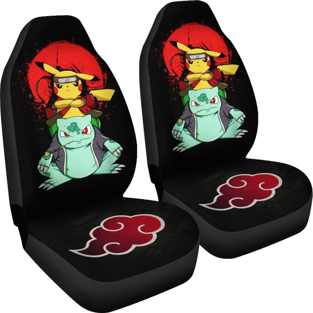 Pokemon Akatsuki Naruto Car Seat Covers