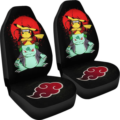 Pokemon Akatsuki Naruto Car Seat Covers