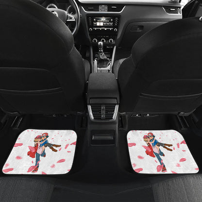 Pokemon Anime Car Floor Mats - Ash Ketchum Satoshi And Shy Serena Princess Hug Car Mats Ci110102