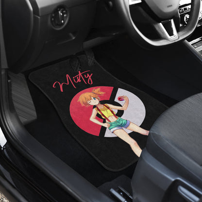 Pokemon Anime Car Floor Mats - Cute Angry Kasumi Misty Blink An Eye Car Mats Ci111204