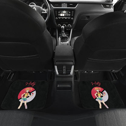 Pokemon Anime Car Floor Mats - Cute Angry Kasumi Misty Blink An Eye Car Mats Ci111204