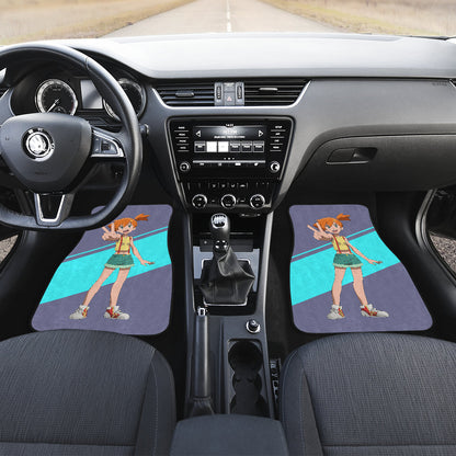 Pokemon Anime Car Floor Mats - Happy Smiling Kasumi Misty Hi Sign Artwork Car Mats Ci111202