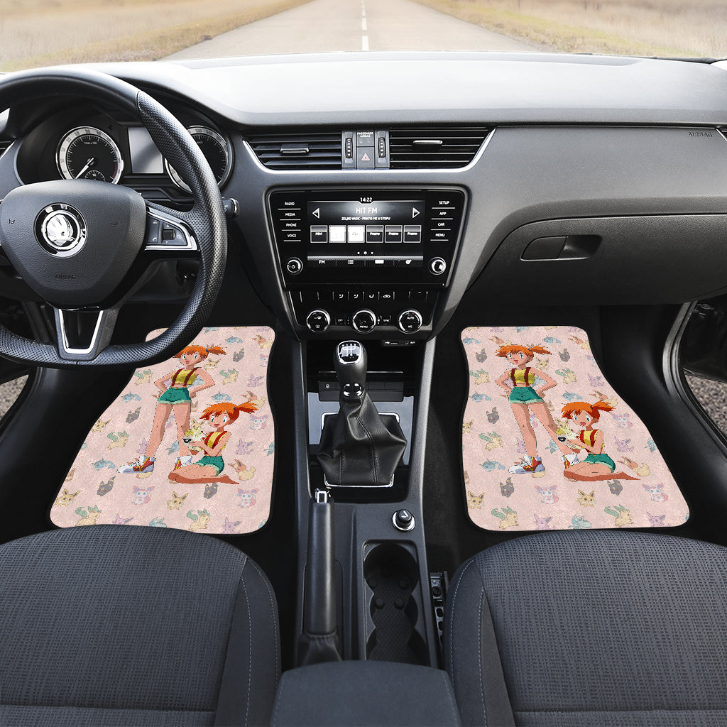 Pokemon Anime  Car Floor Mats - Kasumi Misty Hug Togepi Pokemon Patterns Car Mats Ci111101
