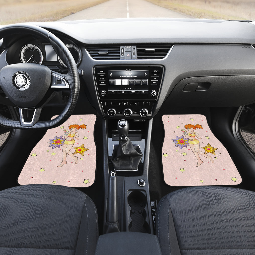 Pokemon Anime  Car Floor Mats - Kasumi Misty Summer Holiday On The Beach Car Mats Ci111104