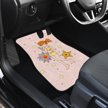 Pokemon Anime  Car Floor Mats - Kasumi Misty Summer Holiday On The Beach Car Mats Ci111104