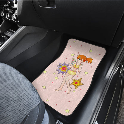 Pokemon Anime  Car Floor Mats - Kasumi Misty Summer Holiday On The Beach Car Mats Ci111104