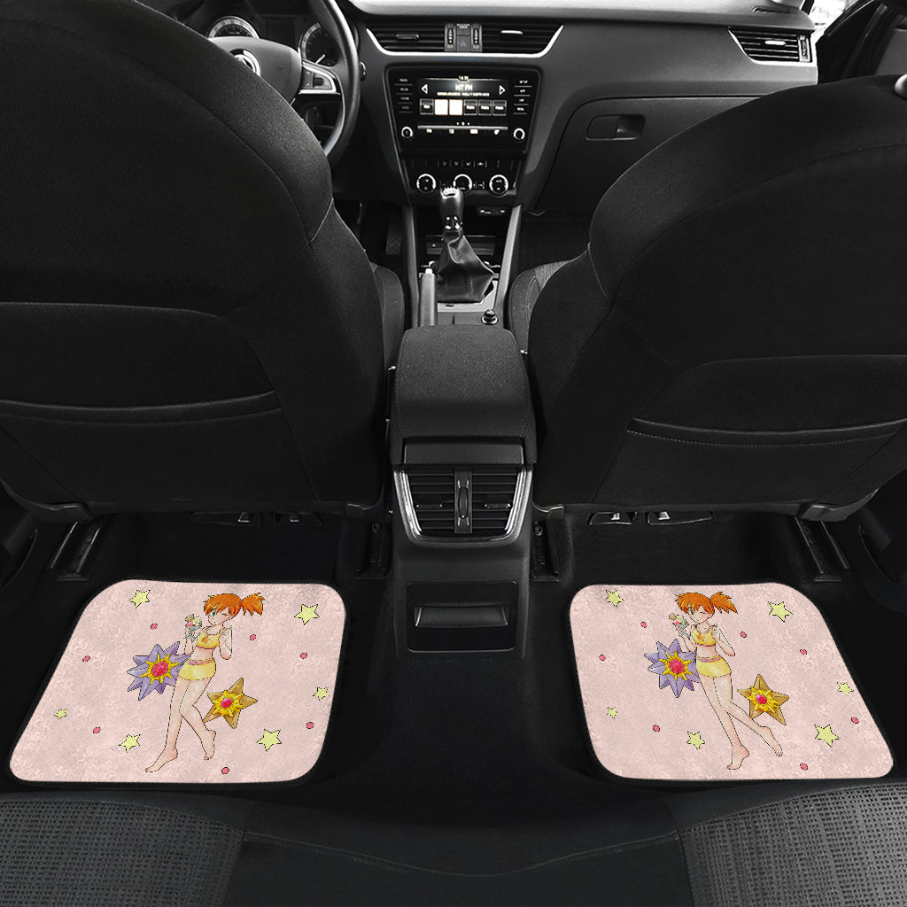 Pokemon Anime  Car Floor Mats - Kasumi Misty Summer Holiday On The Beach Car Mats Ci111104