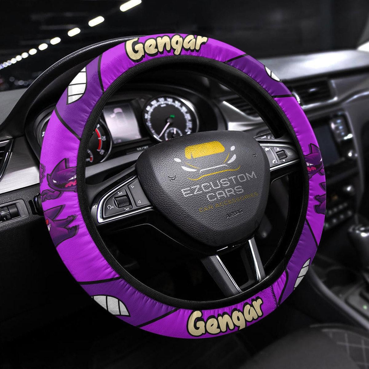Pokemon Anime Steering Wheel Cover Gengar