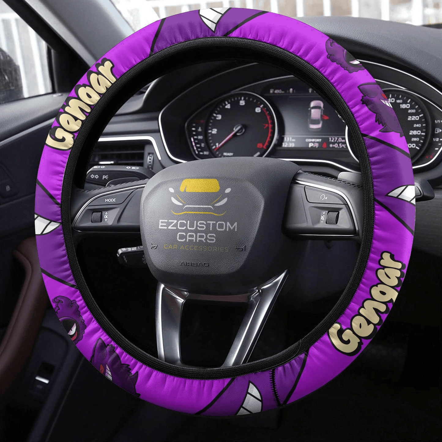 Pokemon Anime Steering Wheel Cover Gengar