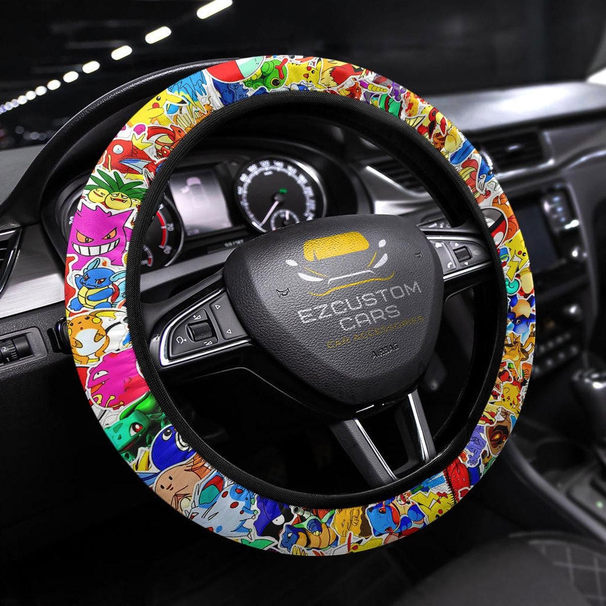 Pokemon Anime Steering Wheel Cover