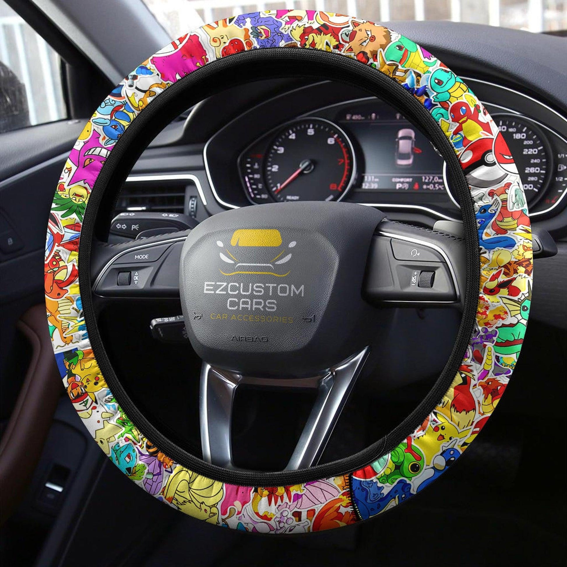 Pokemon Anime Steering Wheel Cover