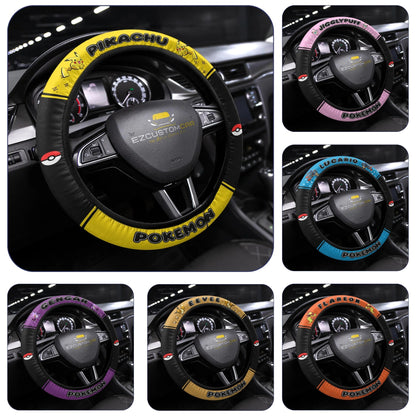 Pokemon Anime Steering Wheel Cover - Universal Fit (15 Inch)