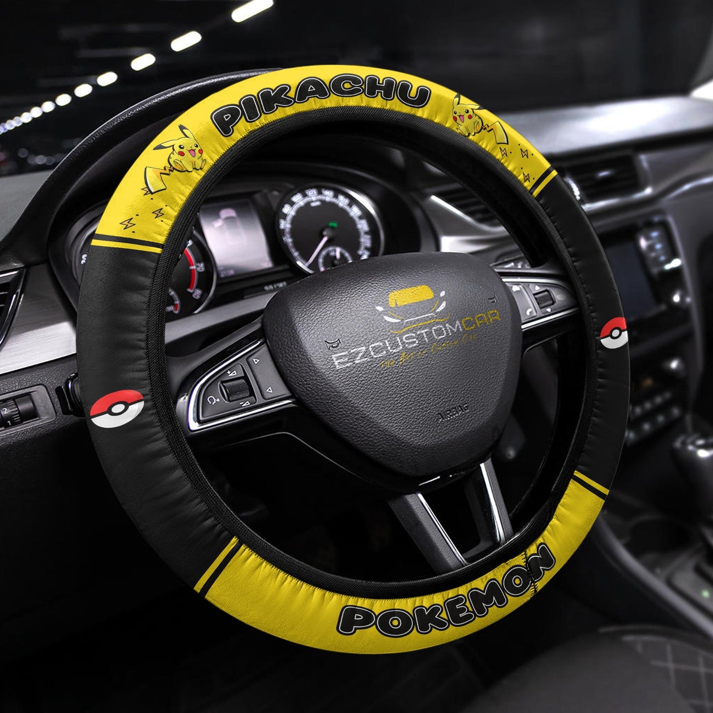 Pokemon Anime Steering Wheel Cover - Universal Fit (15 Inch)