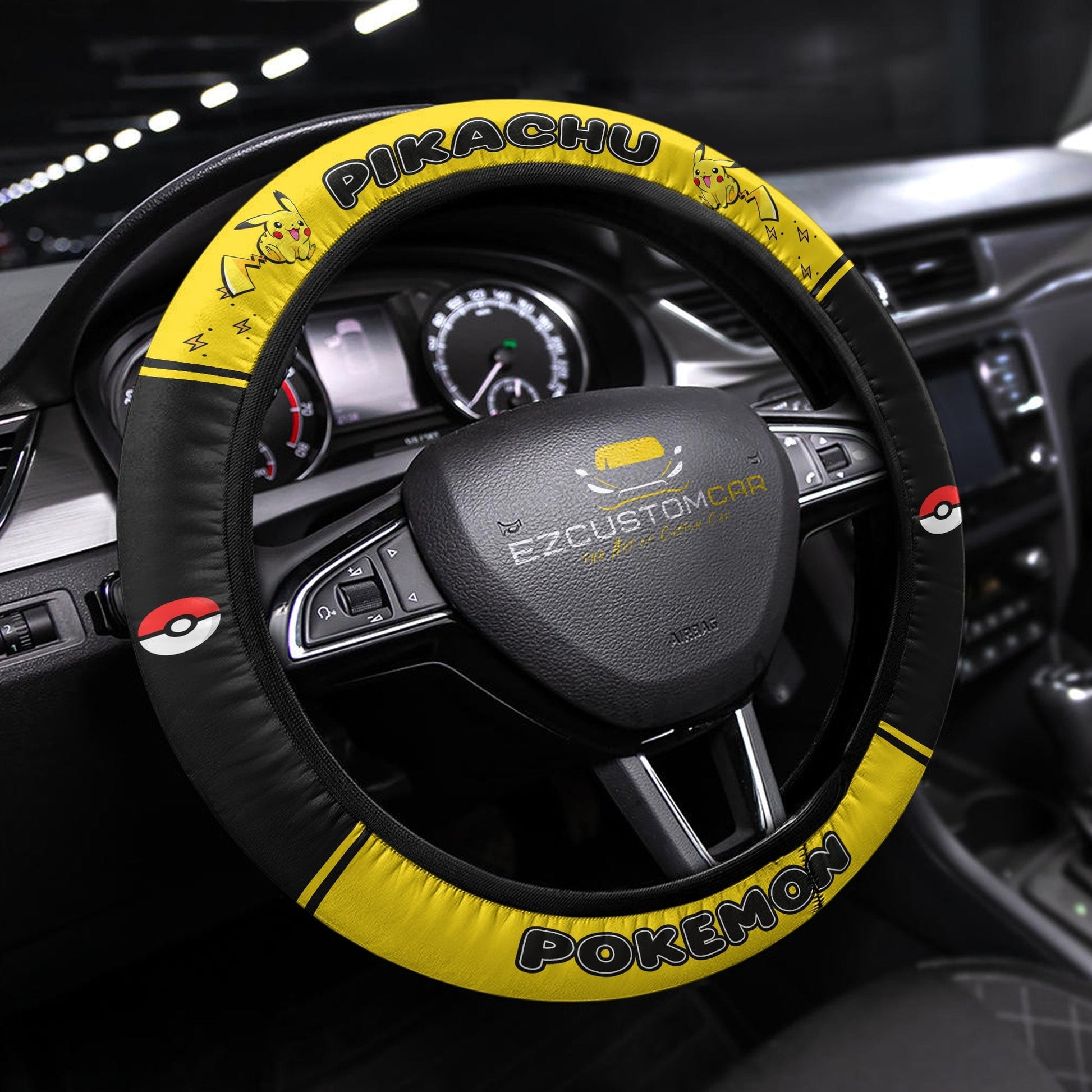 Pokemon Anime Steering Wheel Cover - Universal Fit (15 Inch)