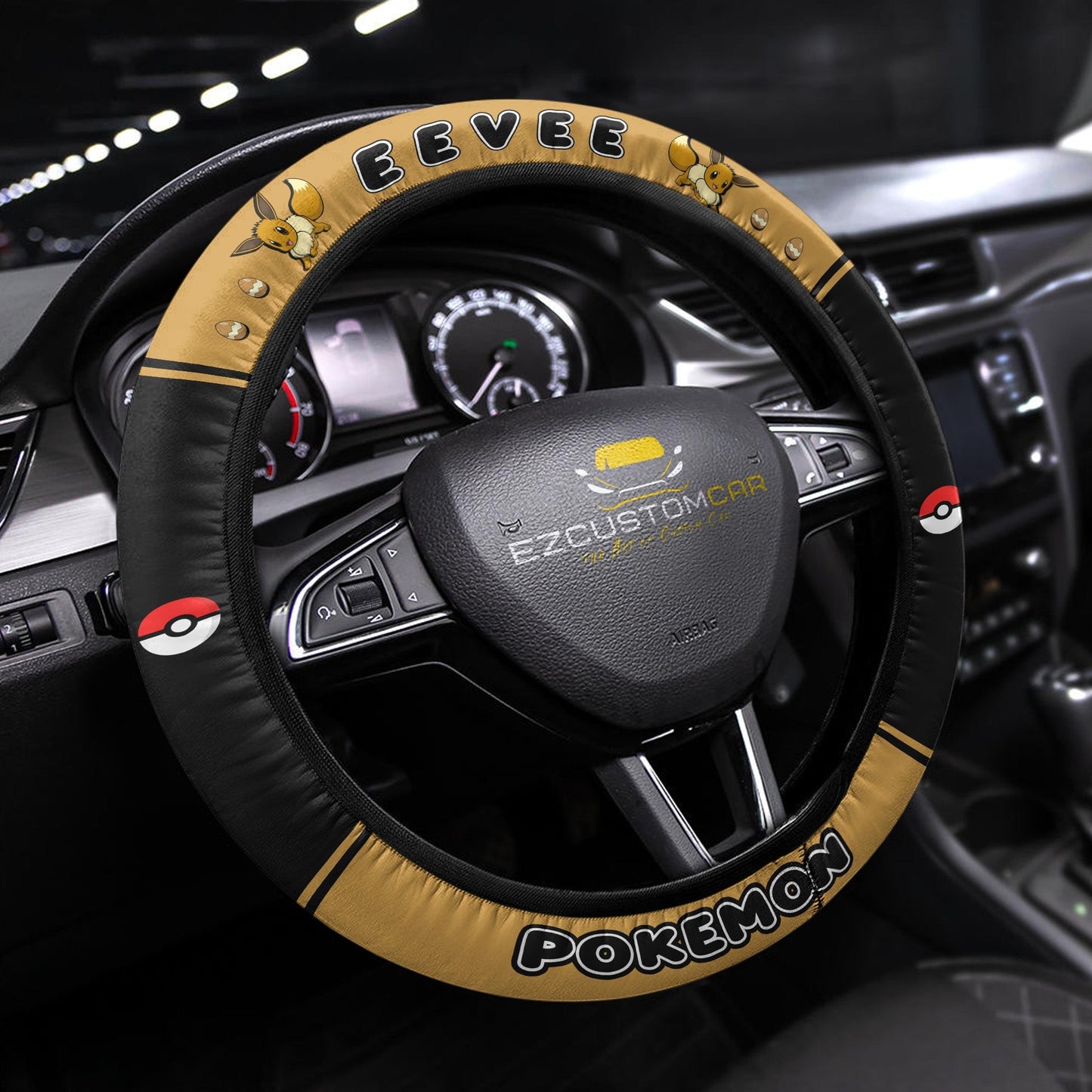 Pokemon Anime Steering Wheel Cover - Universal Fit (15 Inch)