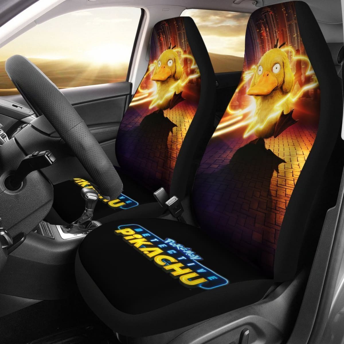 Pokemon Psyduck Car Seat Covers Nh07 Universal Fit 225721
