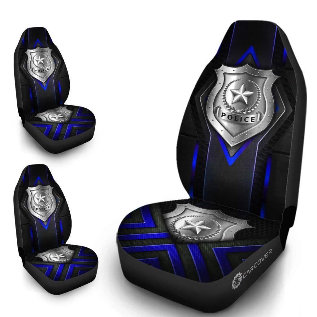 Police Car Seat Covers Custom Car Accessories Gift For Police