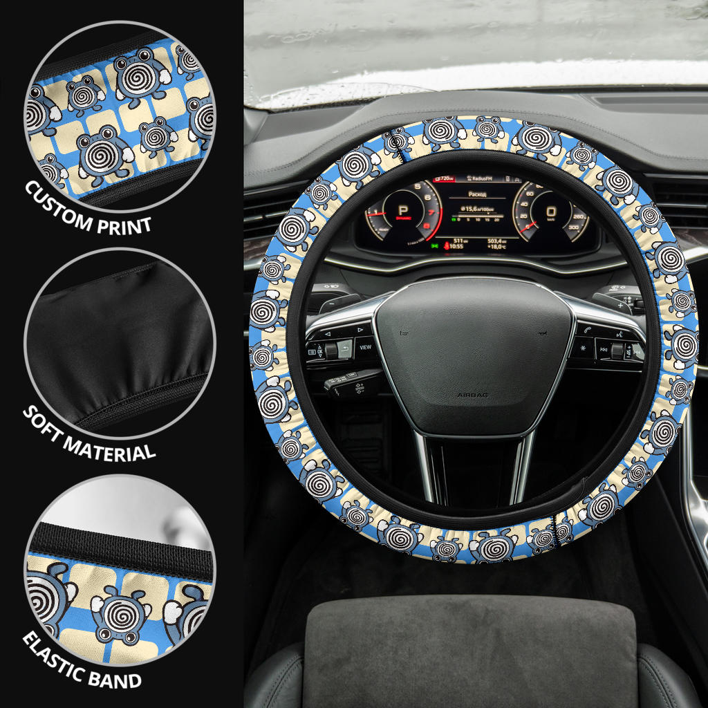 Poliwhirl Premium Custom Car Steering Wheel Cover