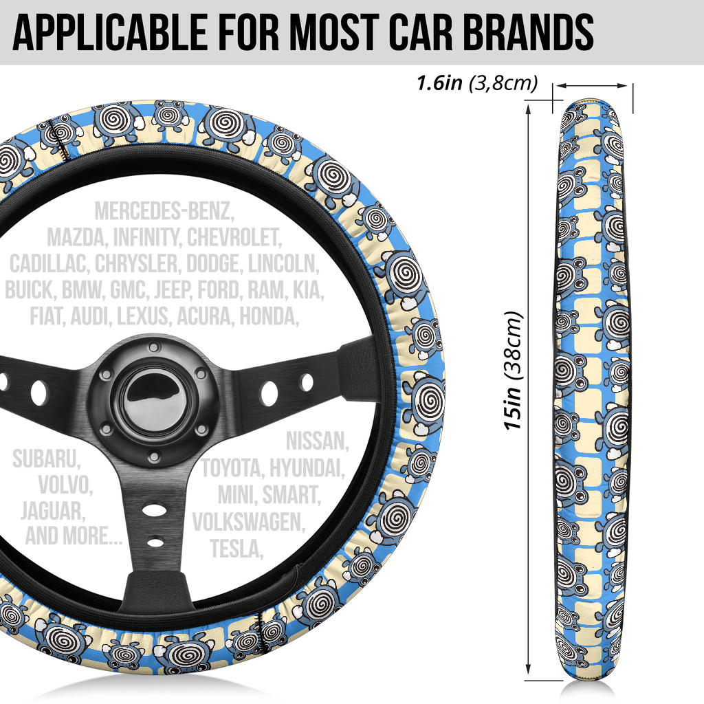 Poliwhirl Premium Custom Car Steering Wheel Cover
