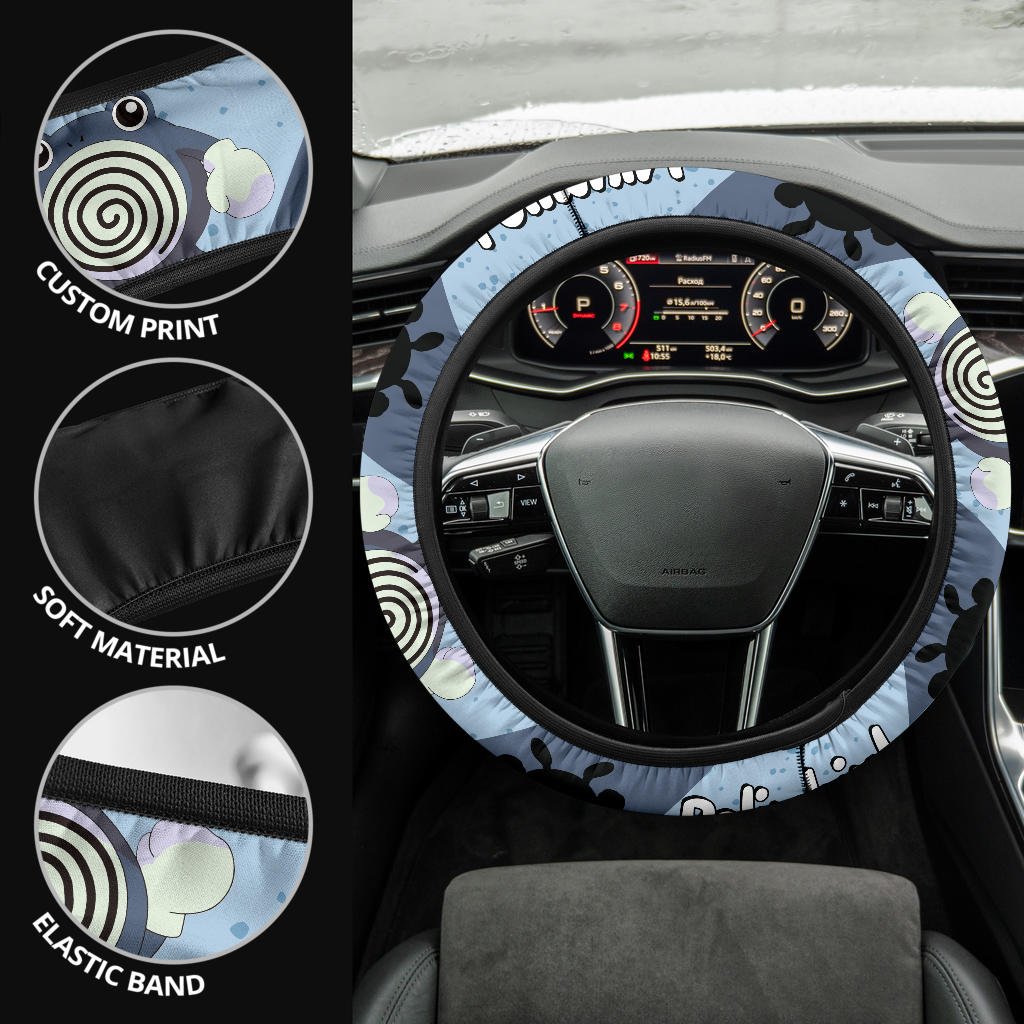 Poliwhirl Steering Wheel Cover