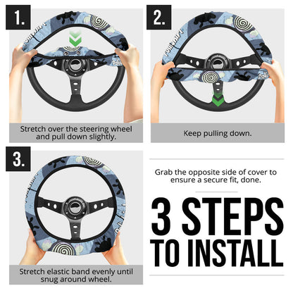 Poliwhirl Steering Wheel Cover