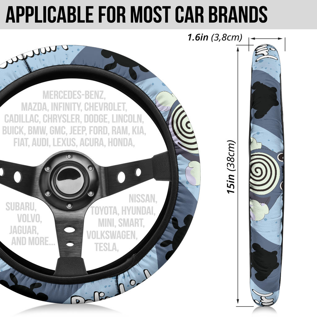 Poliwhirl Steering Wheel Cover