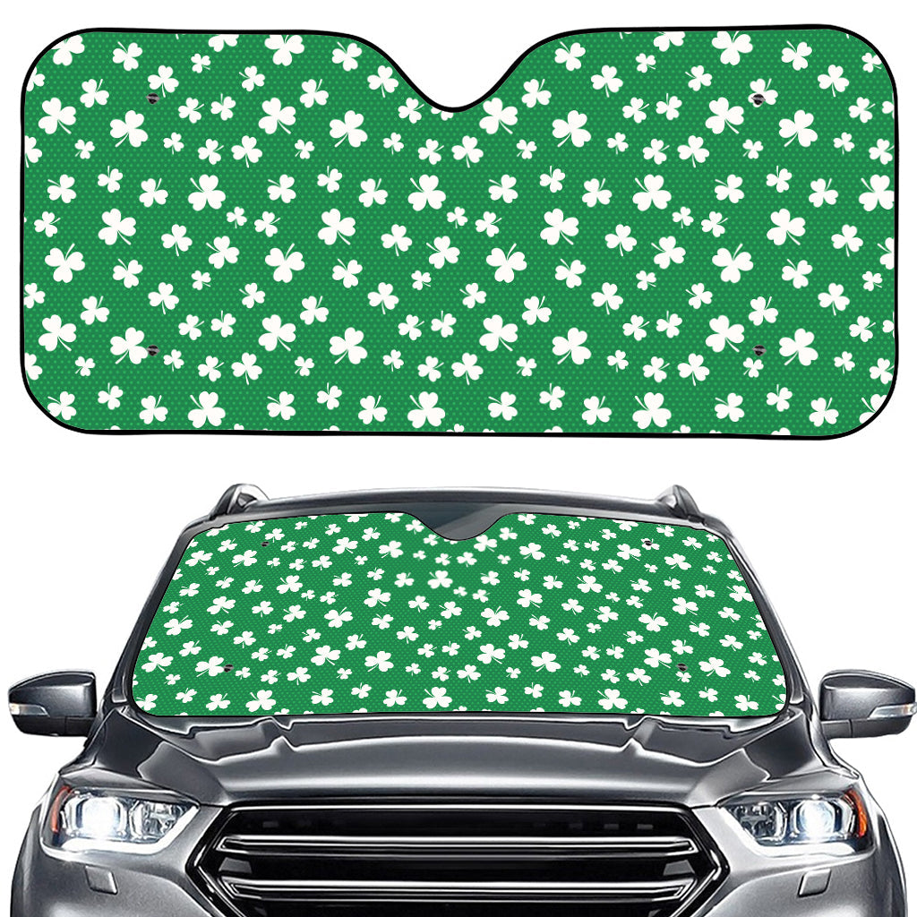 Polka Dot Irish St. Patrick's Day Print Car Windshield Sun Shade