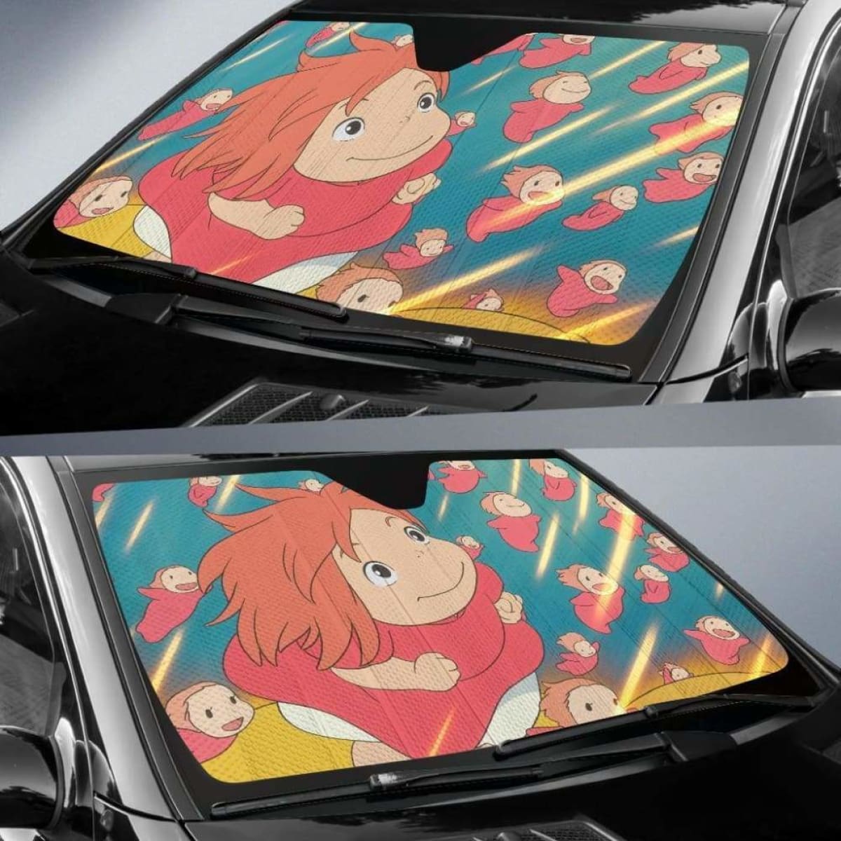 Ponyo Auto Sun Shades 918b Universal Fit