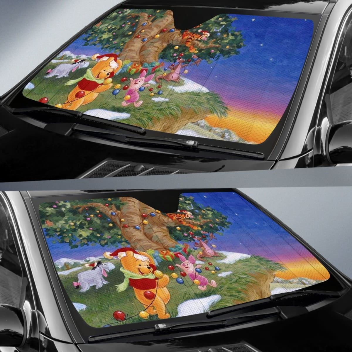Poo And Friends Christmas Sun Shade amazing best gift ideas 2020 Universal Fit 174503
