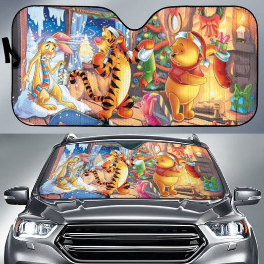 Pooh Christmas Night Sun Shade amazing best gift ideas 2020 Universal Fit 174503
