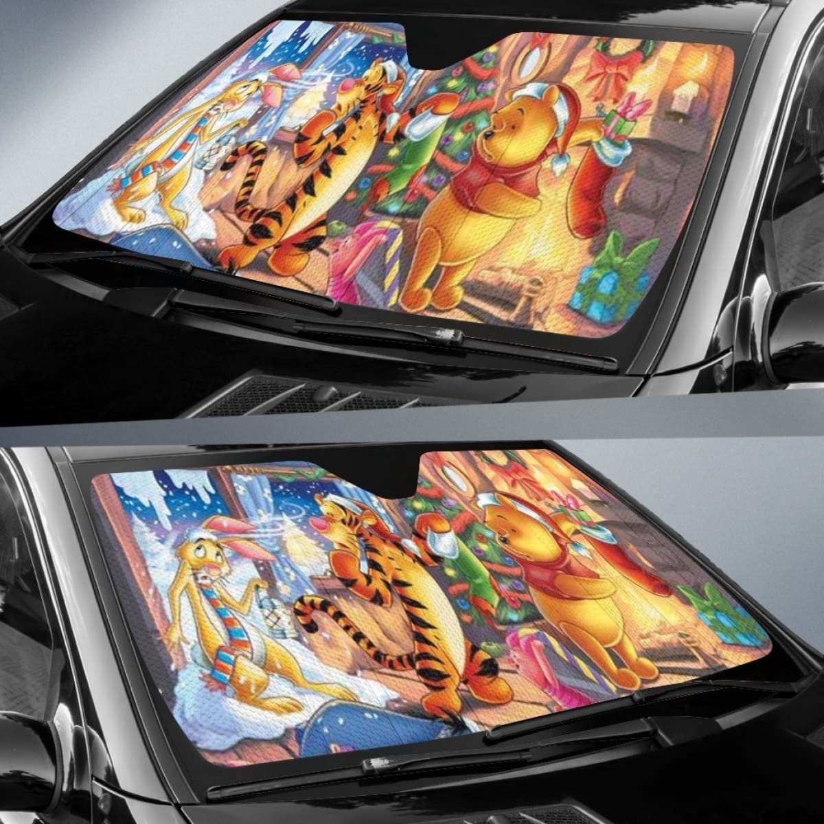 Pooh Christmas Night Sun Shade amazing best gift ideas 2020 Universal Fit 174503