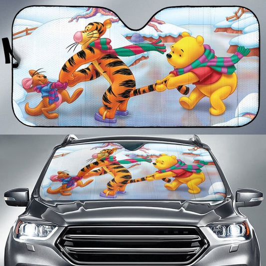 Pooh & Friends Christmas Sun Shade amazing best gift ideas 2020 Universal Fit 174503
