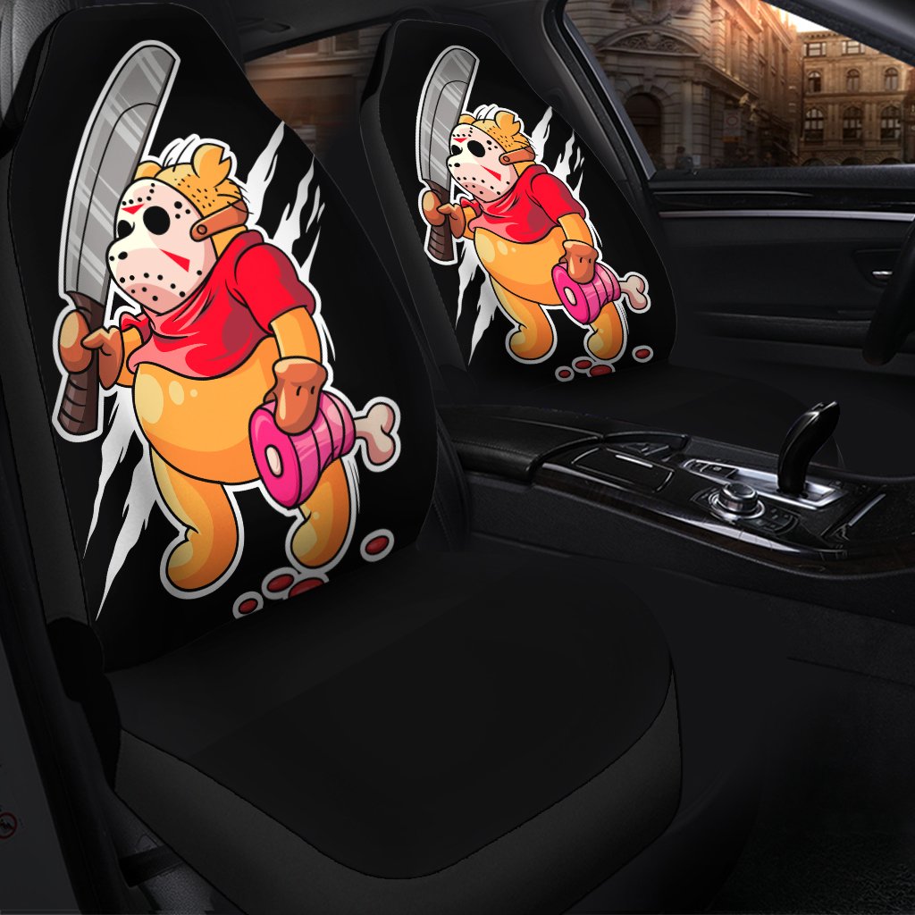 Pooh Jason Voorhees Horror Movie Car Seat Covers