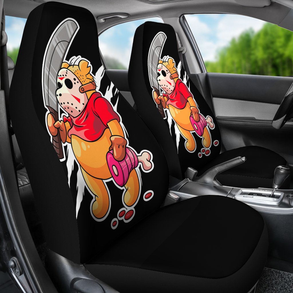 Pooh Jason Voorhees Horror Movie Car Seat Covers