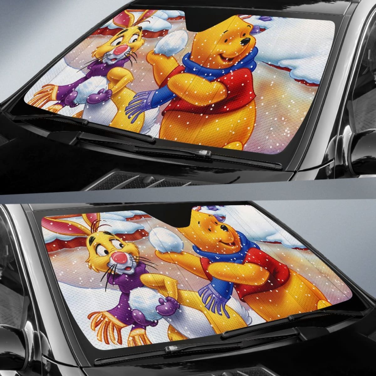 Pooh Rabbit Christmas Sun Shade amazing best gift ideas 2020 Universal Fit 174503
