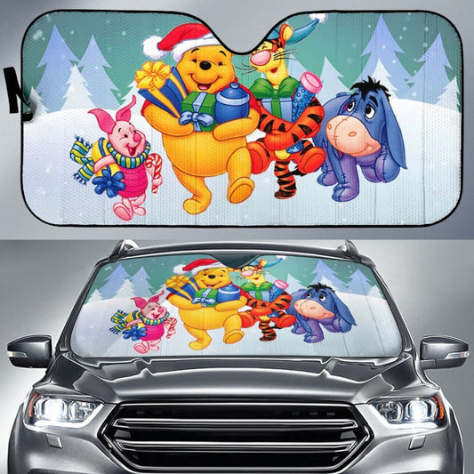 Pooh Smile Christmas Sun Shade amazing best gift ideas 2020 Universal Fit 174503