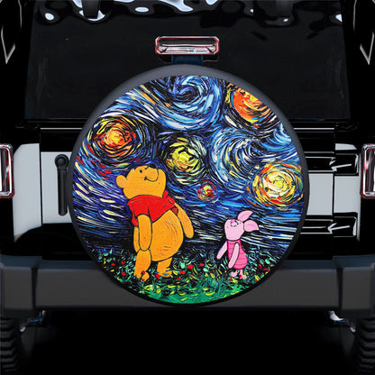 Pooh Starry Night Spare Tire Cover