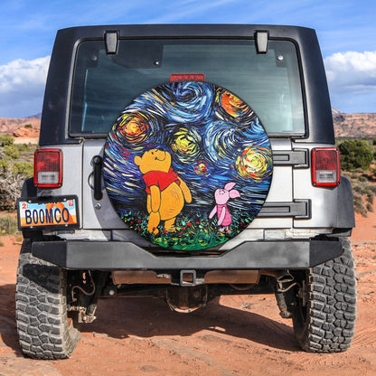 Pooh Starry Night Spare Tire Cover