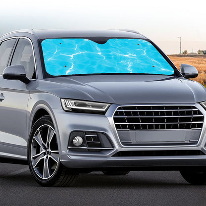 Pool Water Surface Print Car Windshield Sun Shade