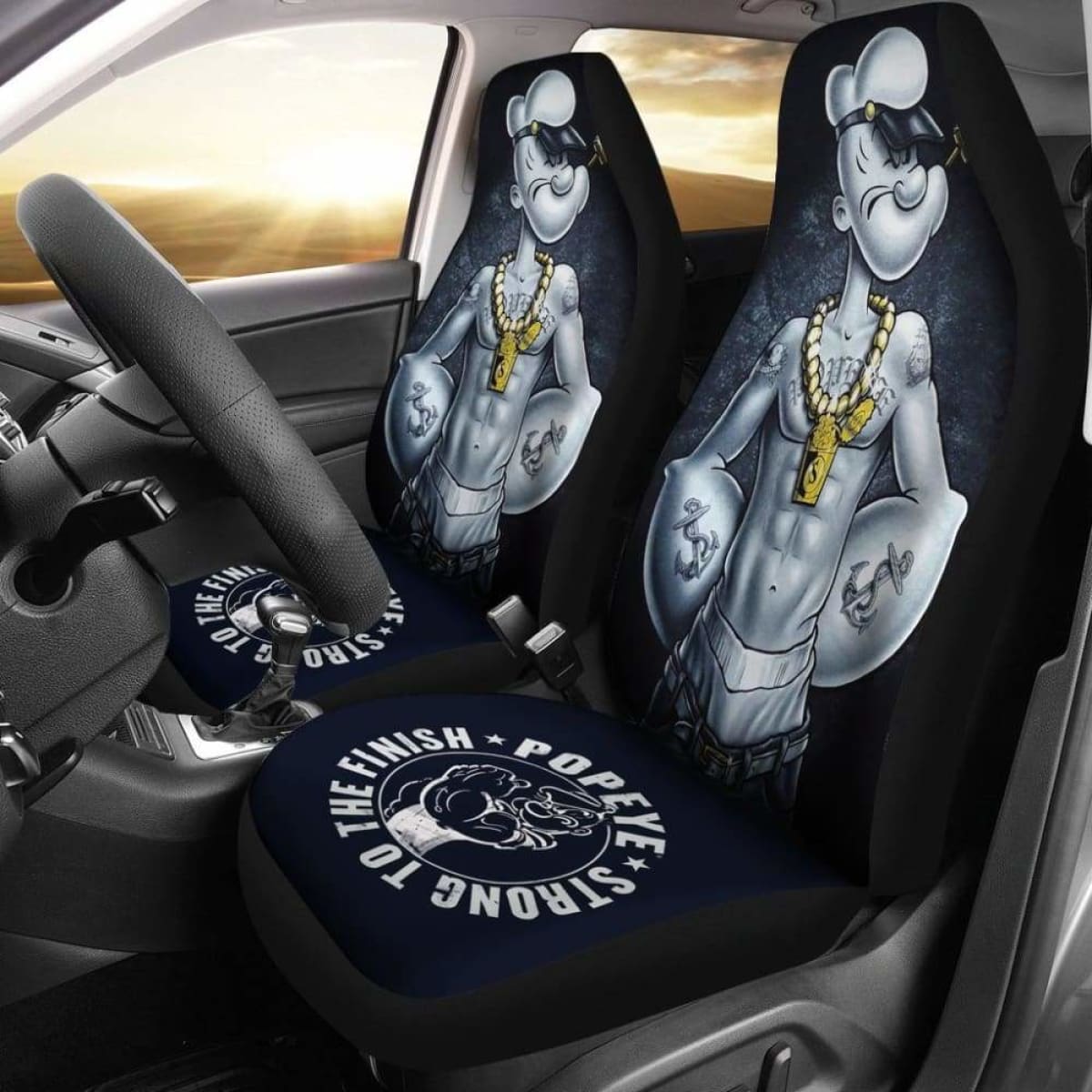 Popeye Badass Seat Covers 101719 Universal Fit