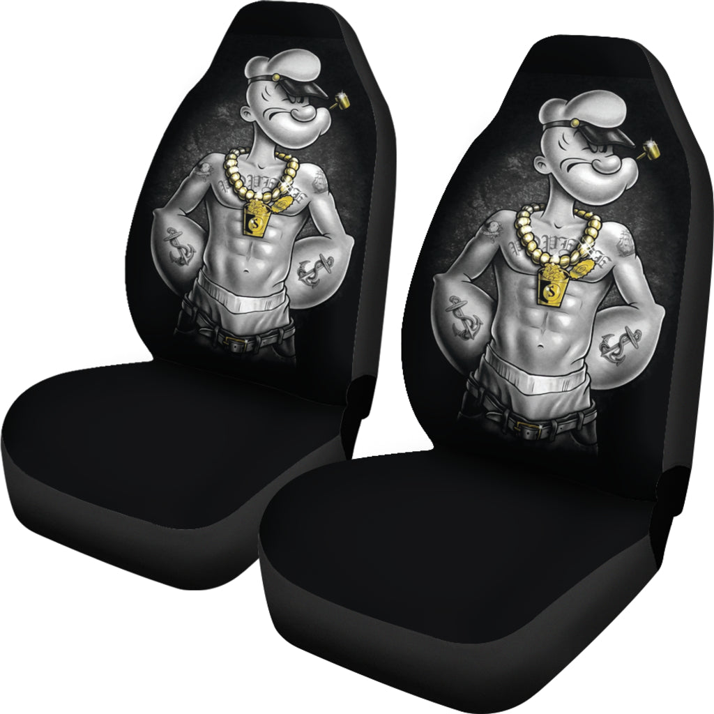 Popeye Car Seat Covers Hardcore Tattoo Car Accessories Ci221109-01