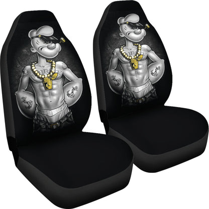 Popeye Car Seat Covers Hardcore Tattoo Car Accessories Ci221109-01