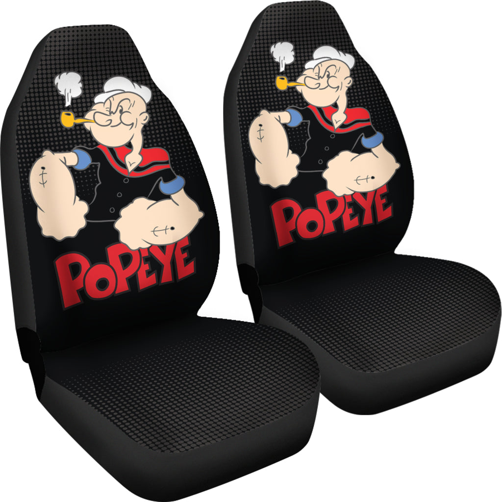 Popeye Car Seat Covers Popeye Halftone Background Car Accessories Ci221109-09